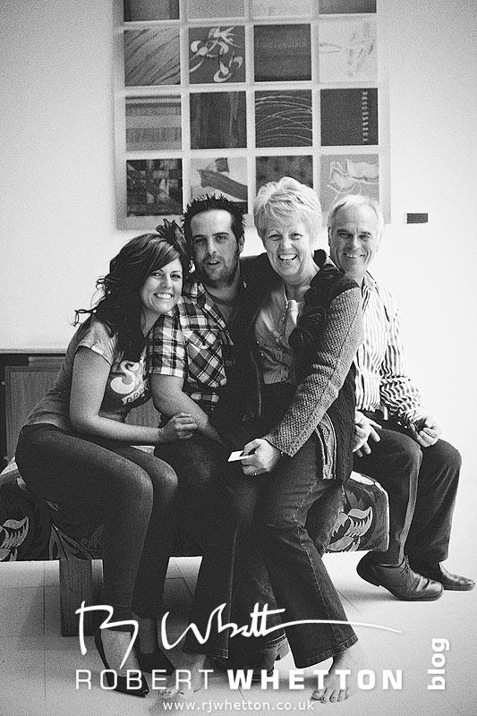 Simon with Mum, Dad and Sister Newbury Wedding Photography - second shooting for Boundless Photos