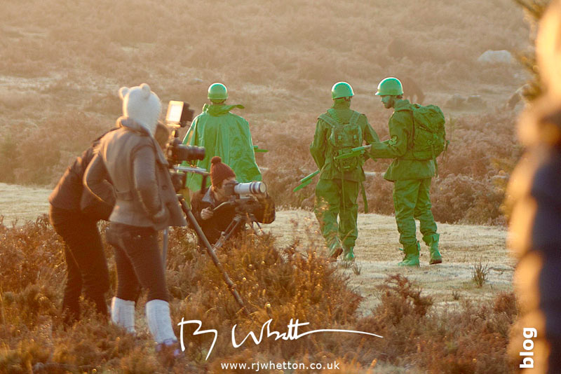Early morning filming starts Early Morning - Production Photography Dorset