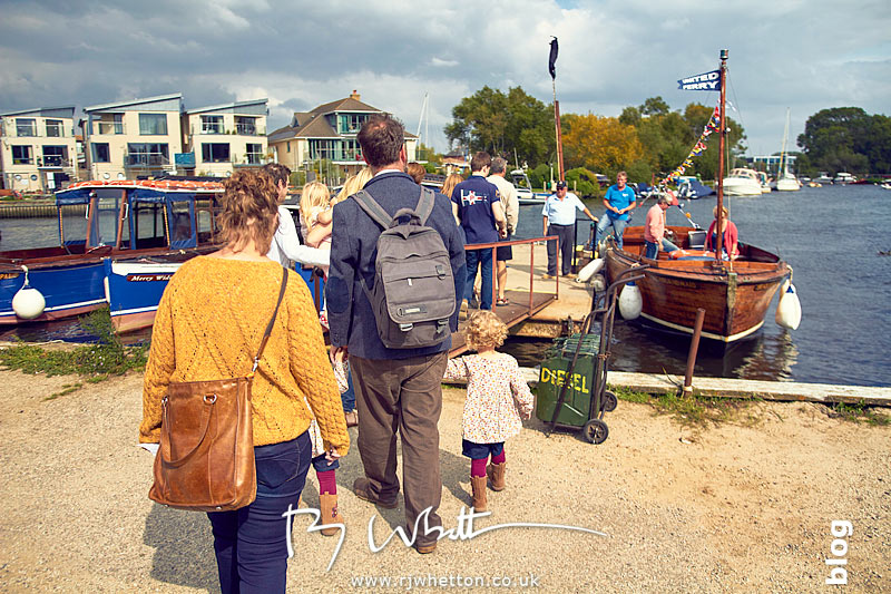 Boarding the boat Family boarding the boat - Portrait Photography Dorset