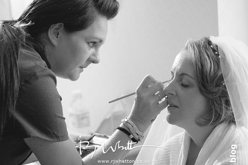Some extra touches to Rebecca's make up Some extra touches to Rebecca's make up - Professional Wedding Photography Dorset