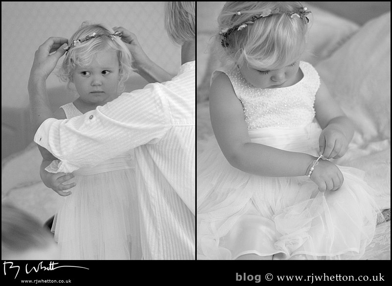 Youngest bridesmaid gets ready Youngest bridesmaid gets ready - Professional Wedding Photography Dorset