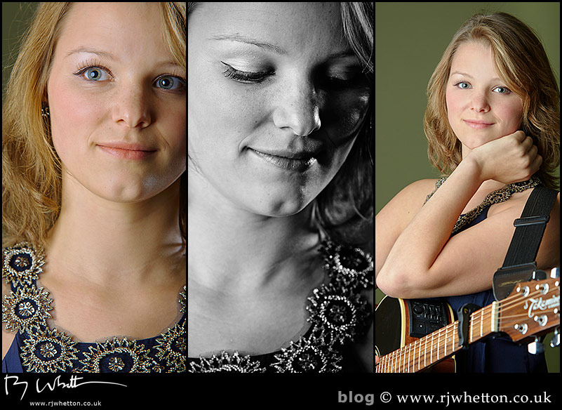 Multiple lighting setups of Millie with the Elinchrom studio lights Photographs of Millie Taylor