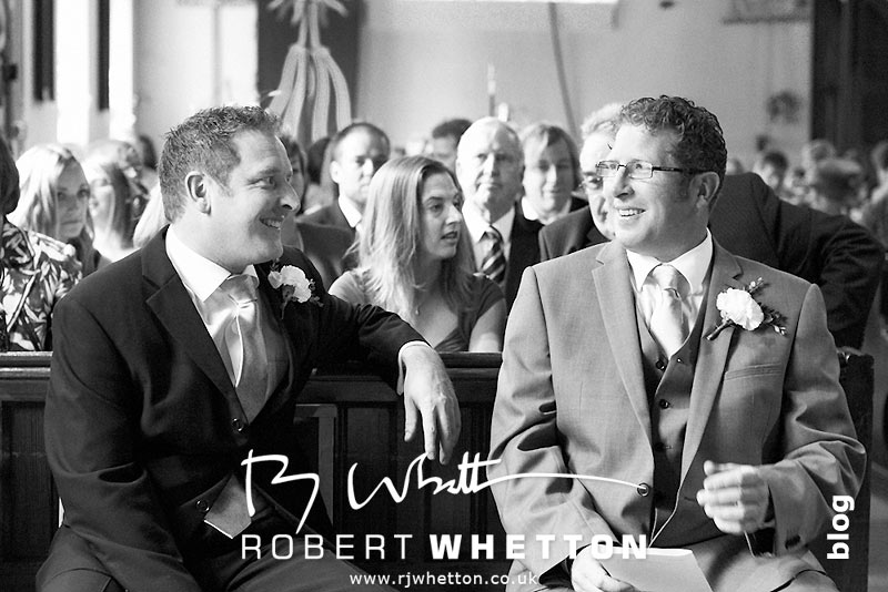 Wedding of Leah and Neil at St Marys, West Moors Waiting for the Bride - Dorset Wedding Photographer Robert Whetton