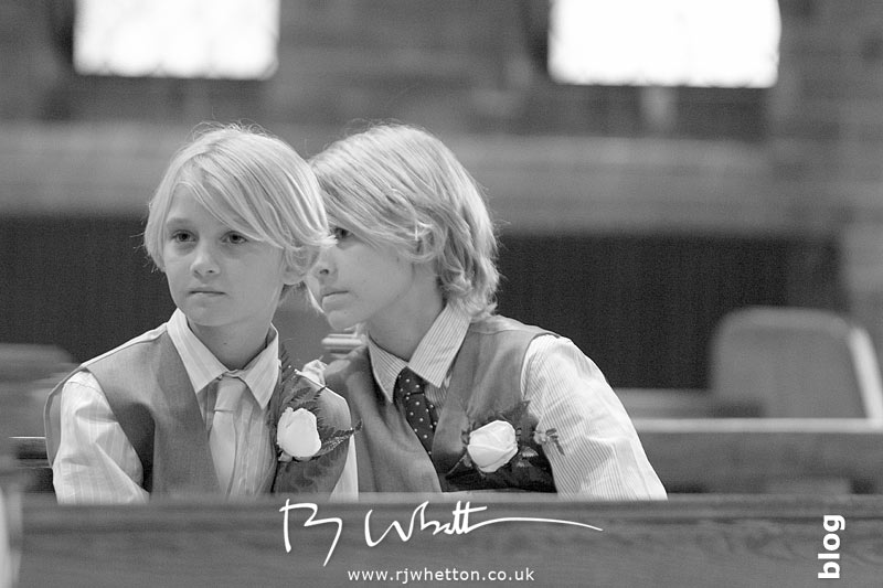 Twins waiting patiently Twins waiting patiently - Professional Wedding Photography Dorset