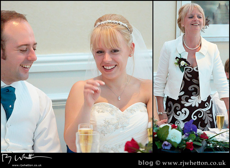 North Devon Wedding with Matt Fryer - Lynsey's mum giving the father (mother) of the bride speech