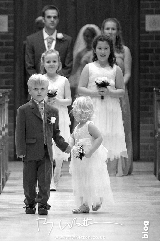Wedding precession walks down the isle Wedding precession walks down the isle - Professional Wedding Photography Dorset
