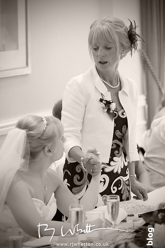 North Devon Wedding with Matt Fryer - Lynsey's mum giving the father (mother) of the bride speech