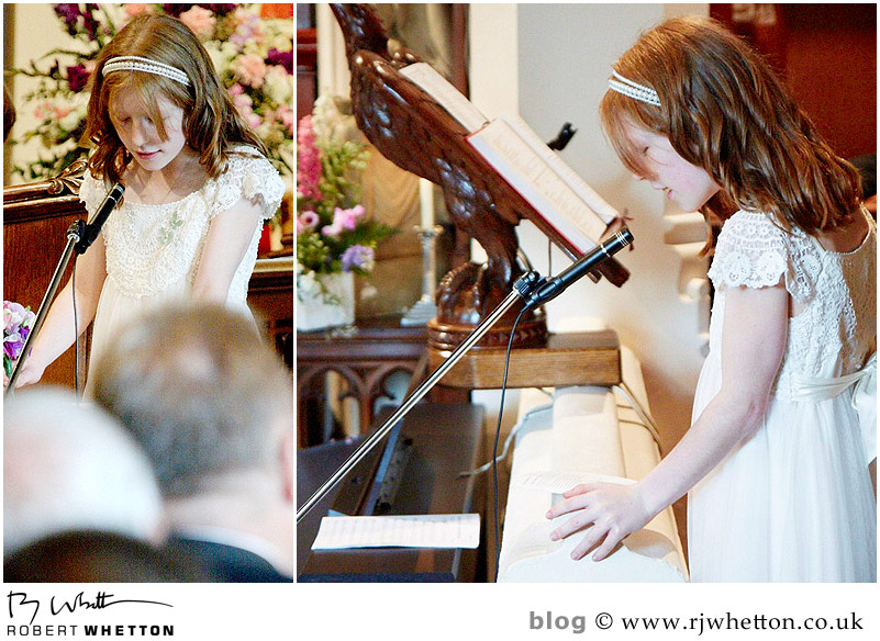 Wedding of Leah and Neil at St Marys, West Moors First reading - Dorset Wedding Photographer Robert Whetton