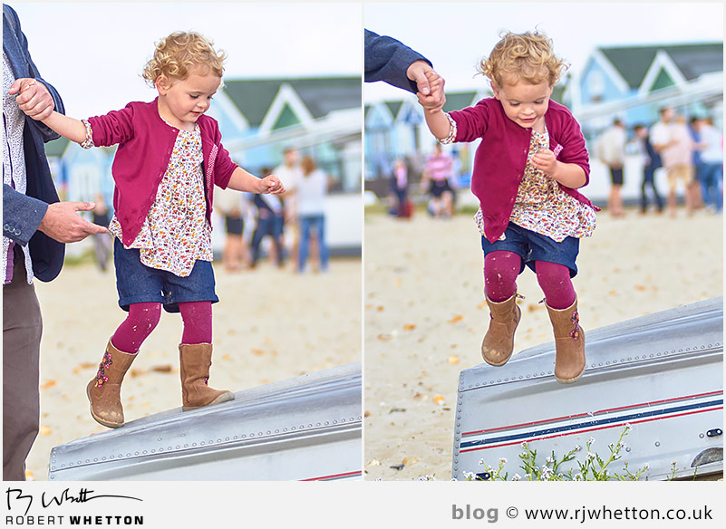Harper jumps off of a rowing boat Harper jumps off of a rowing boat - Portrait Photography Dorset