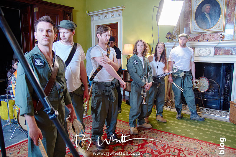 Rested, the Yes Sir Boss performers prepare for final scenes to be filmed Yes Sir Boss - Not Guilty Production Still - Production Photography Dorset