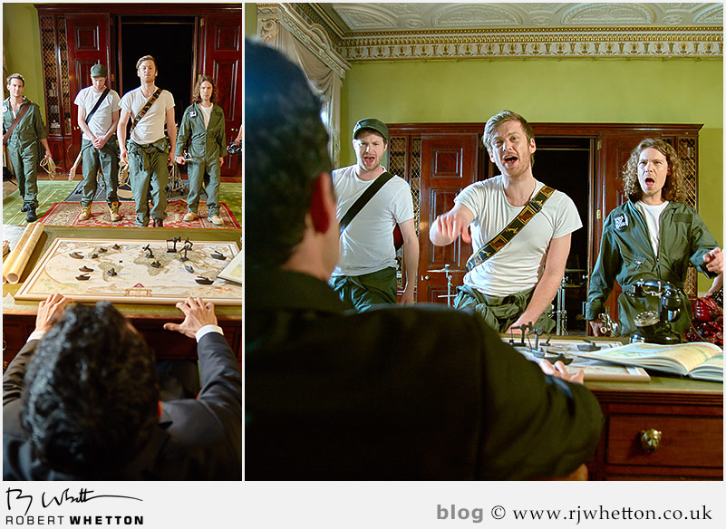 Yes Sir Boss singing Yes Sir Boss - Not Guilty Production Still - Production Photography Dorset
