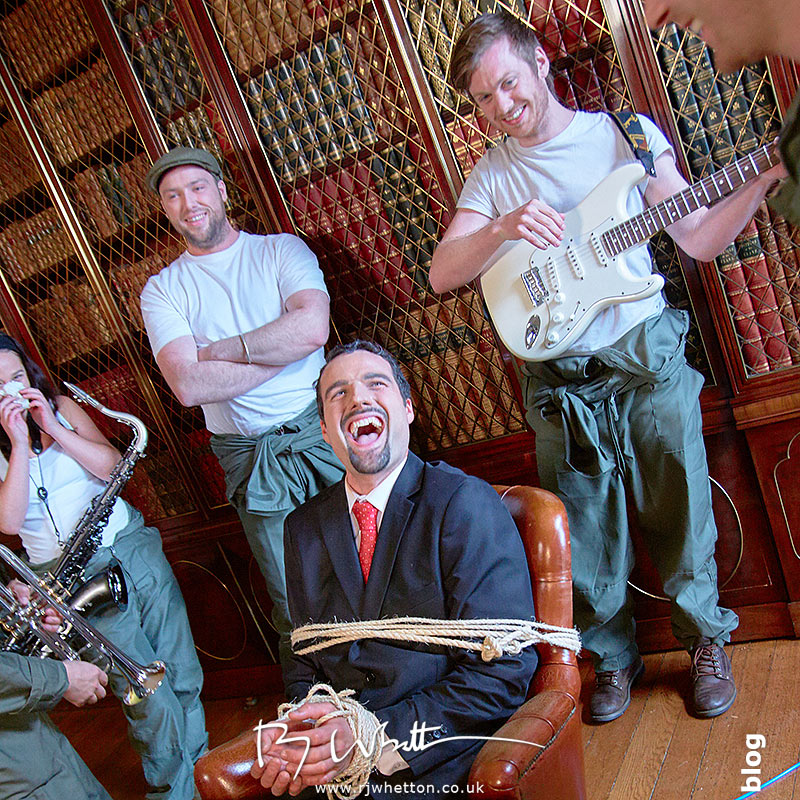 There was some bondage joke Yes Sir Boss - Not Guilty Production Still - Production Photography Dorset
